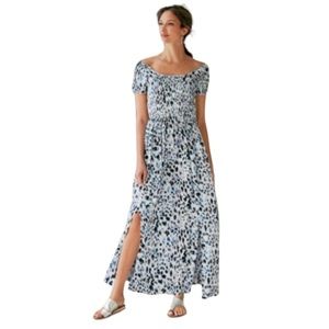 Soft Surroundings Marcelo Leopard Maxi Dress - Size Large